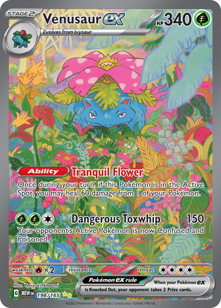 Venusaur ex (198/165) - [Holo Foil] SV3PT5: 151 (MEW)