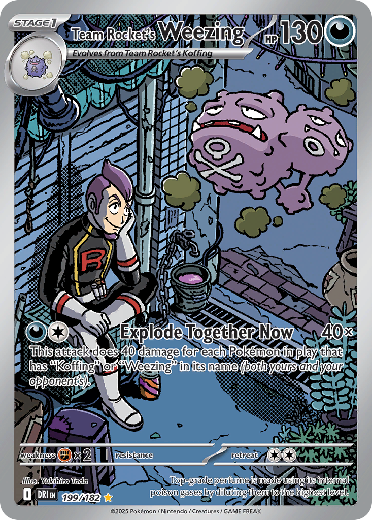 Team Rocket's Weezing (199/182) - [Illustration Rare] Destined Rivals (DRI)