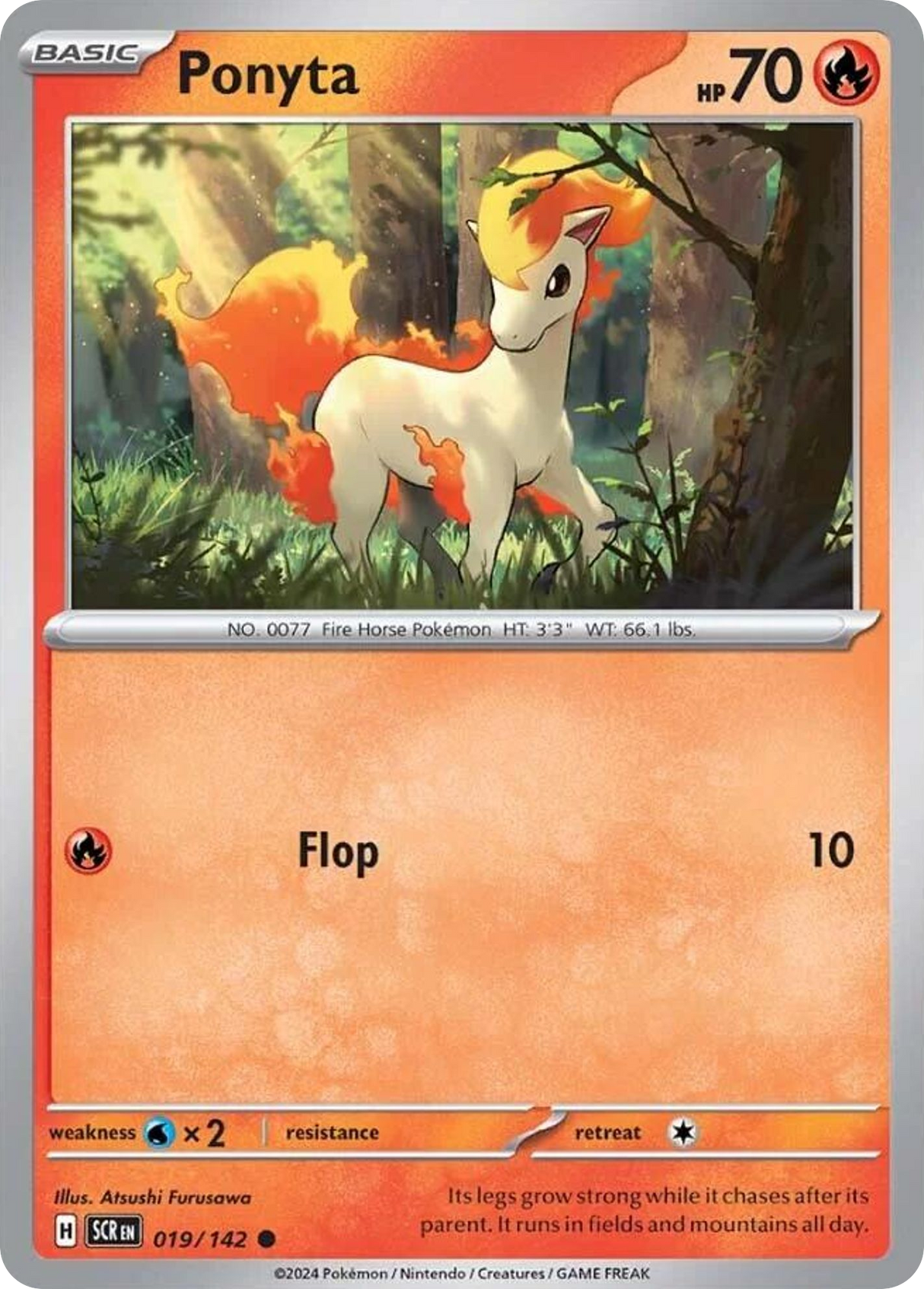 Ponyta (19/142) - [Reverse Holo] Stellar Crown (SCR)