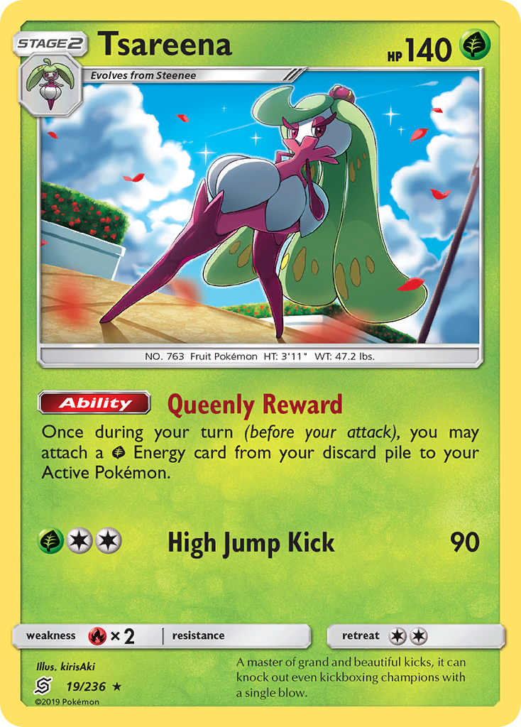 Tsareena (19/236) - [Reverse Holo] Unified Minds (UNM)