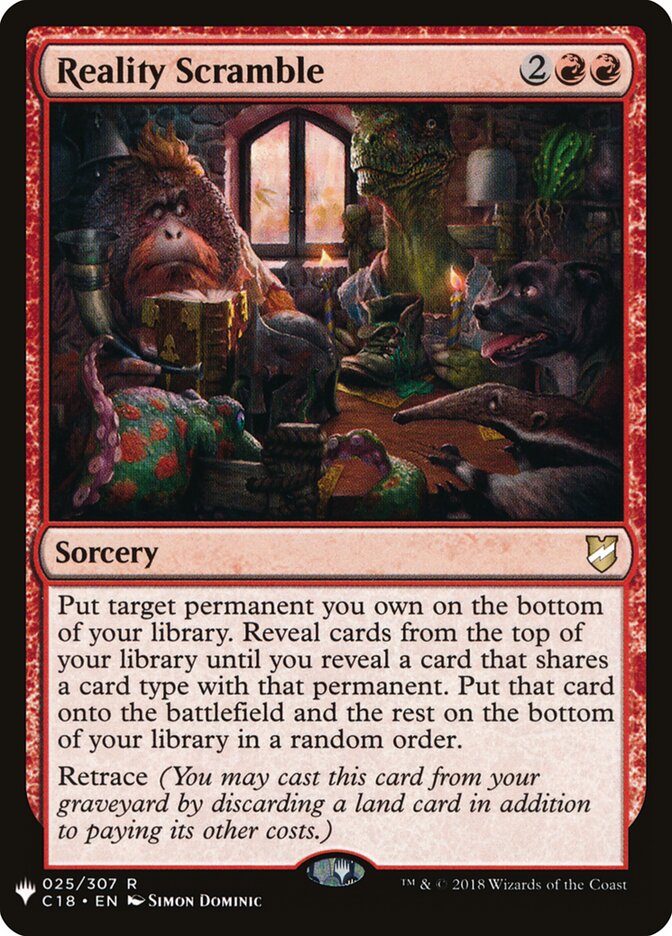 Reality Scramble (C18-25) - The List (PLST)