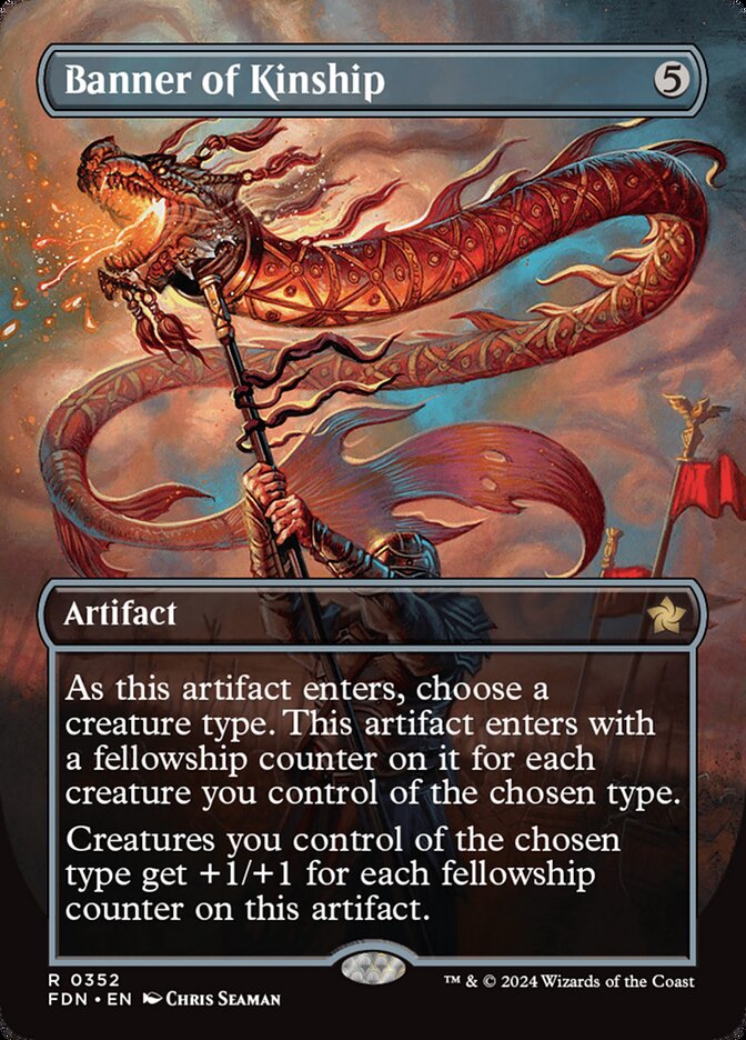 Banner of Kinship - [Foil, Borderless] Foundations (FDN)