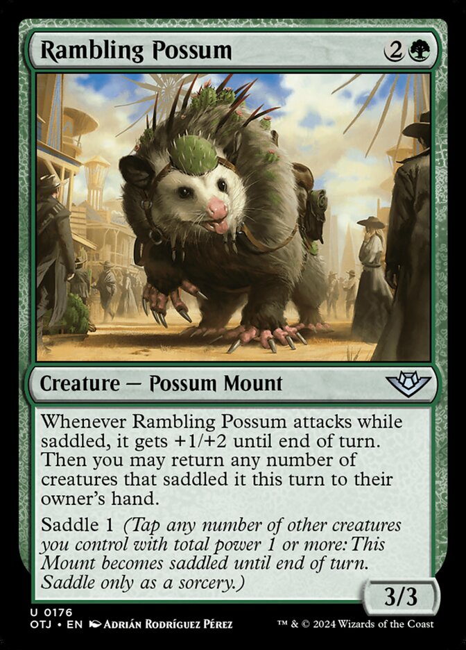 Rambling Possum - [Foil] Outlaws of Thunder Junction (OTJ)