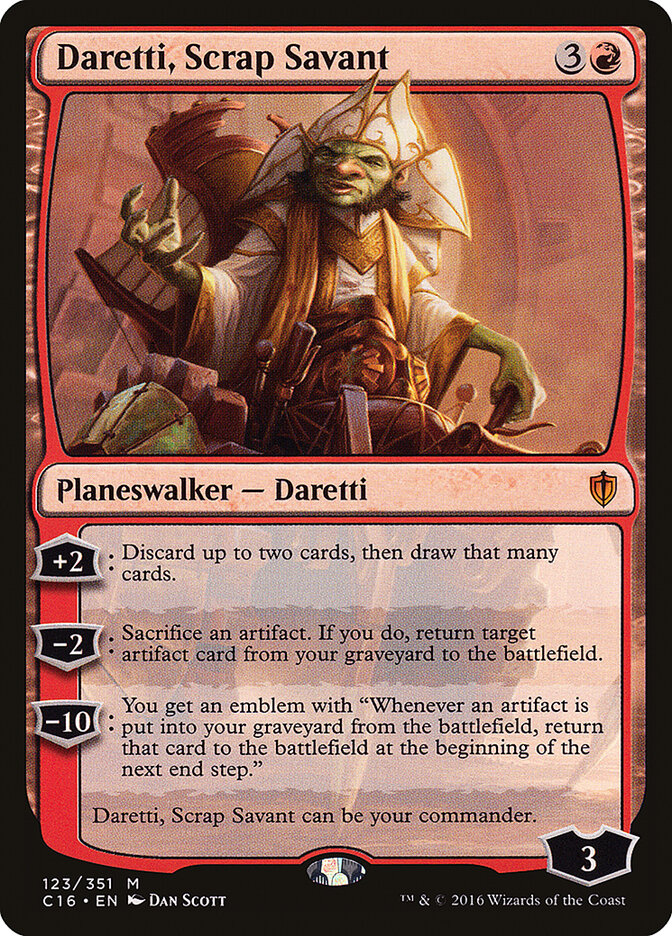Daretti, Scrap Savant (123) - Commander 2016 (C16)