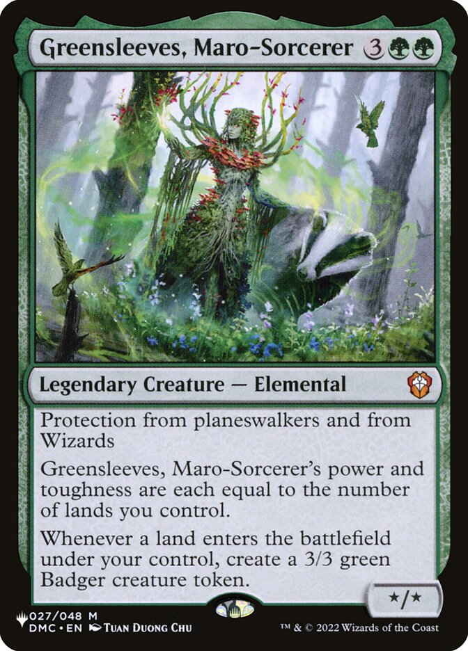 Greensleeves, Maro-Sorcerer - The List (PLST)