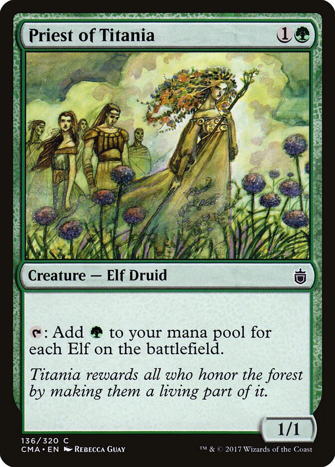 Priest of Titania (136) - Commander Anthology (CMA)