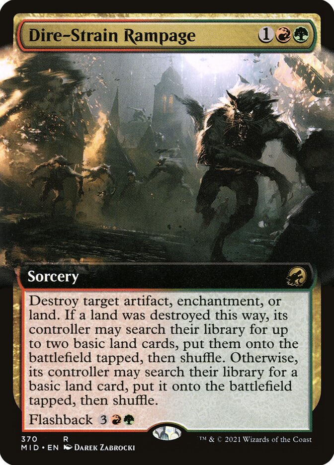 Dire-Strain Rampage (370) - Innistrad: Midnight Hunt (MID)