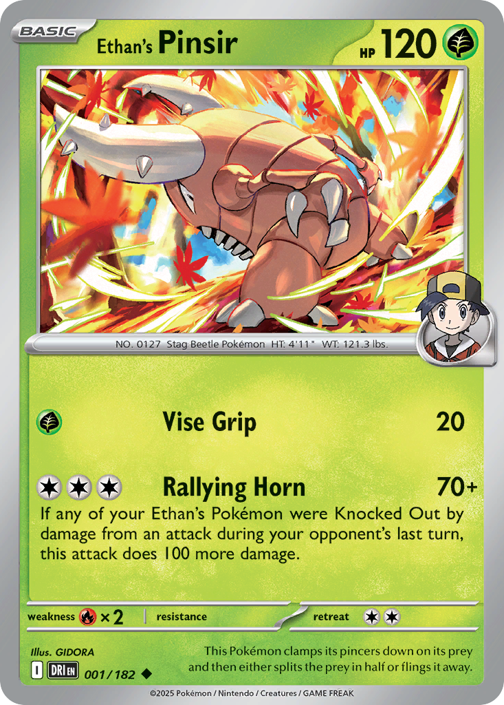 Ethan's Pinsir (1/182) - [Reverse Holo] Destined Rivals (DRI)