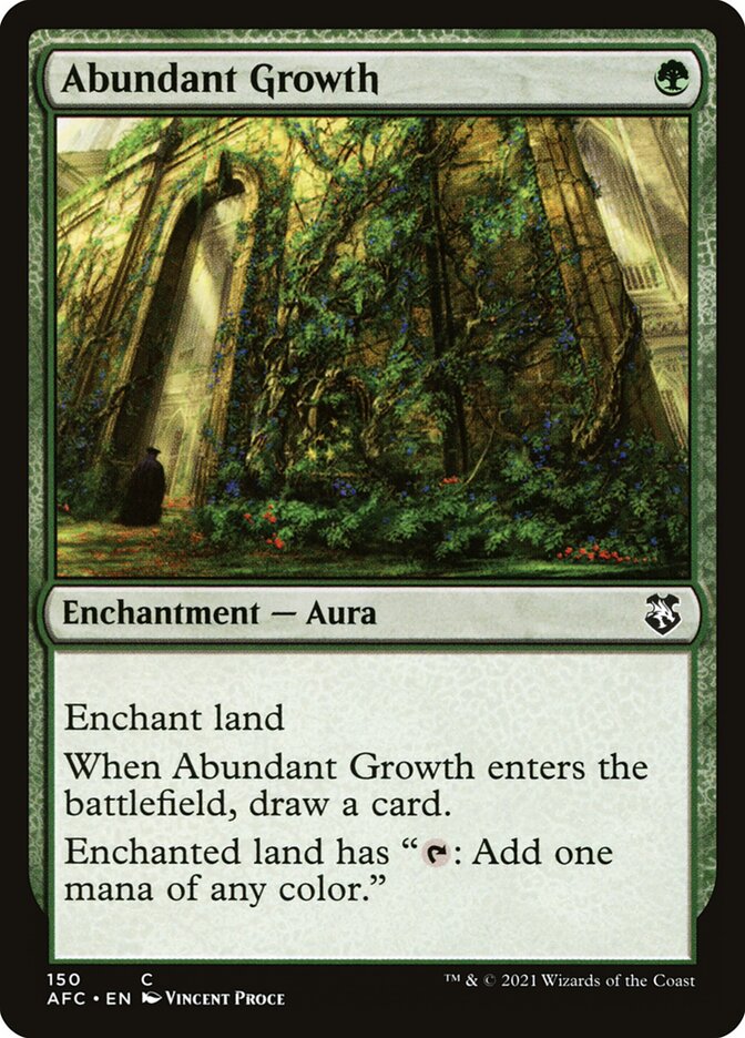 Abundant Growth (150) - Forgotten Realms Commander (AFC)