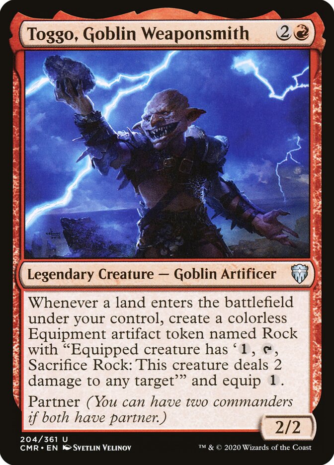 Toggo, Goblin Weaponsmith (204) - Commander Legends (CMR)
