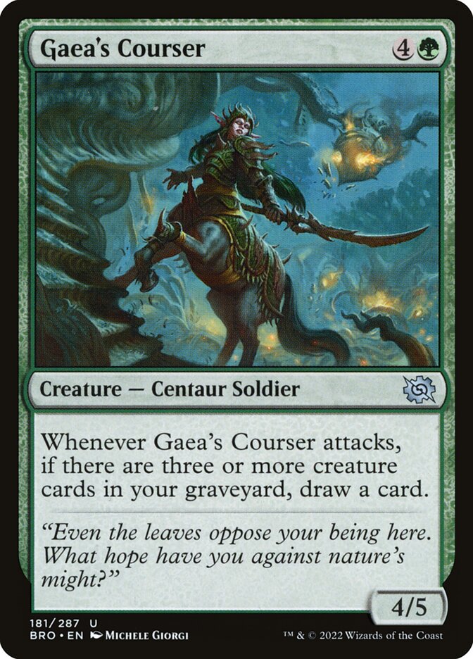 Gaea's Courser (181) - The Brothers' War (BRO)