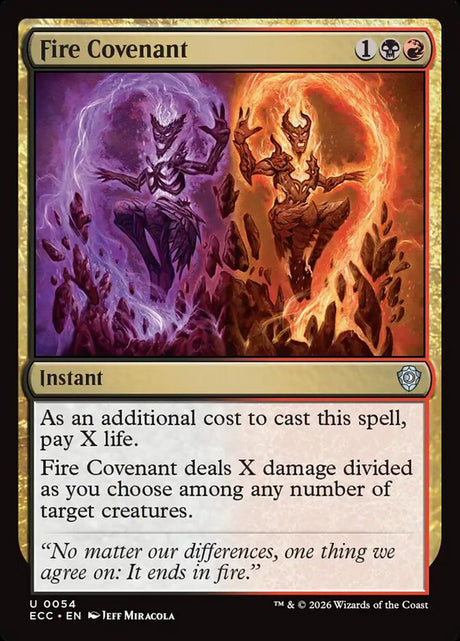 Fire Covenant (54) - Lorwyn Eclipsed Commander (ECC)