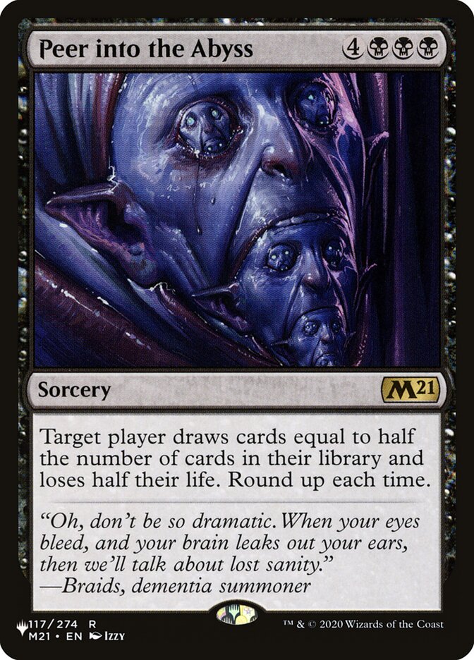 Peer into the Abyss (M21-117) - The List (PLST)