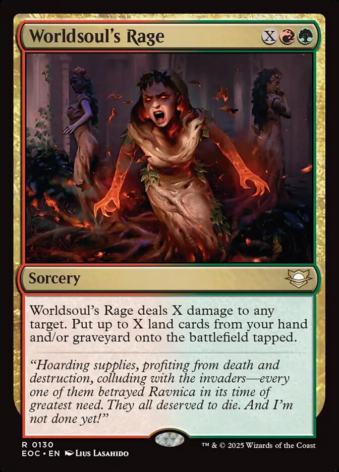Worldsoul's Rage (130) - Edge of Eternities Commander (EOC)