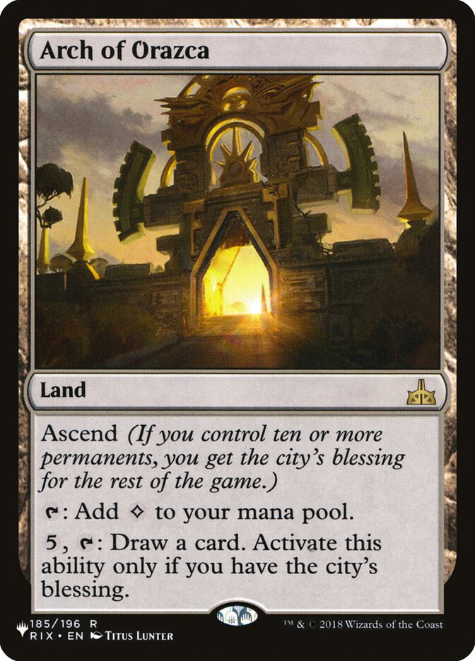 Arch of Orazca (RIX-185) - The List (PLST)