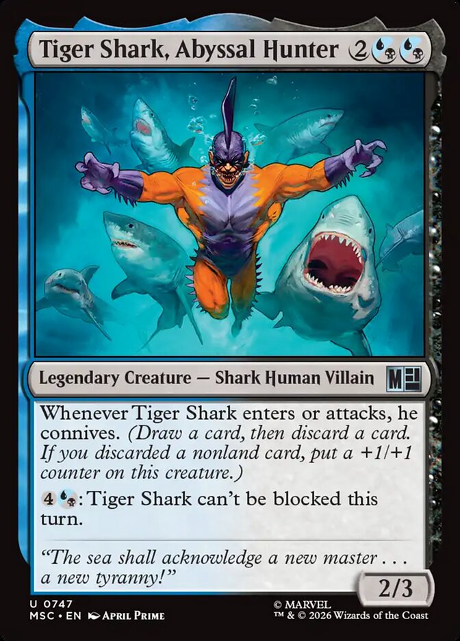 Tiger Shark, Abyssal Hunter (747) - Marvel Super Heroes Commander (MSC)