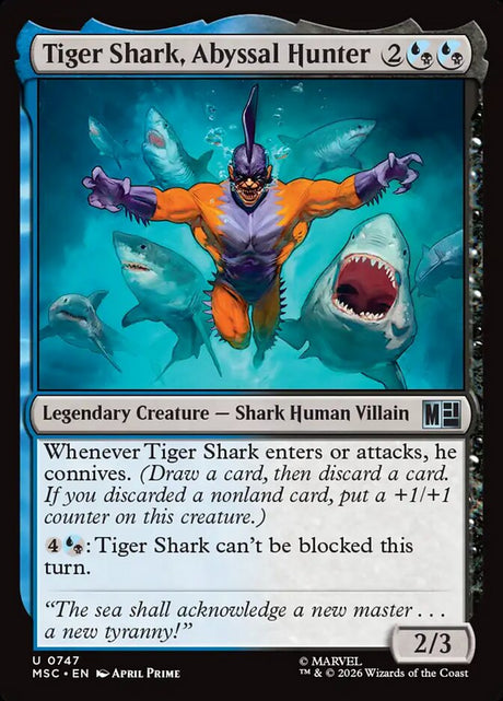 Tiger Shark, Abyssal Hunter (747) - Marvel Super Heroes Commander (MSC)