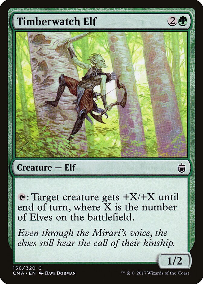 Timberwatch Elf (156) - Commander Anthology (CMA)
