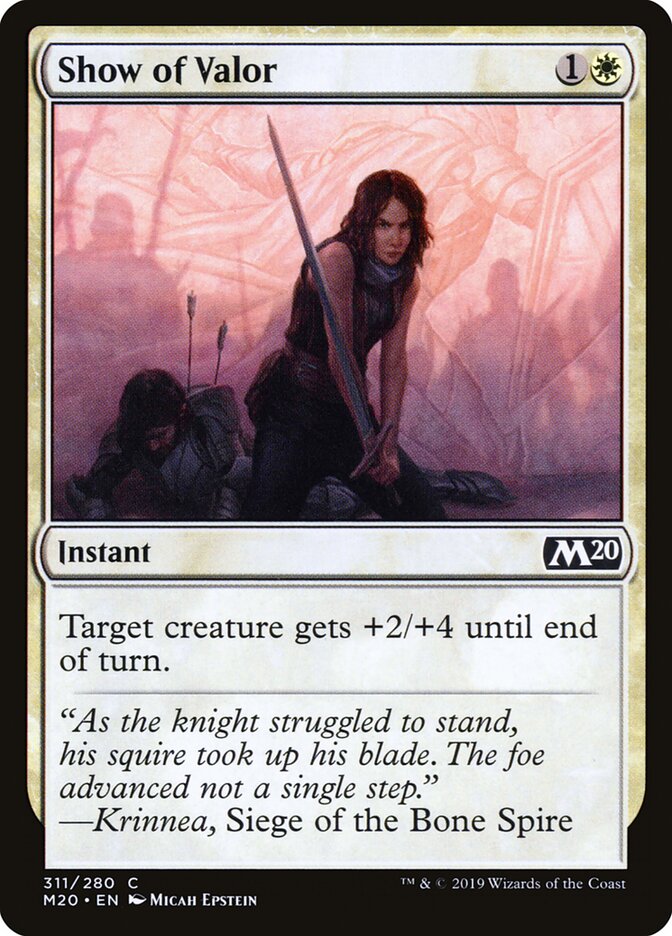 Show of Valor (311) - Core Set 2020 (M20)