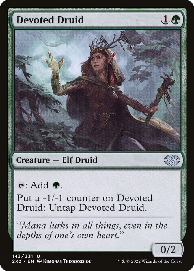 Devoted Druid (143) - Double Masters 2022 (2X2)