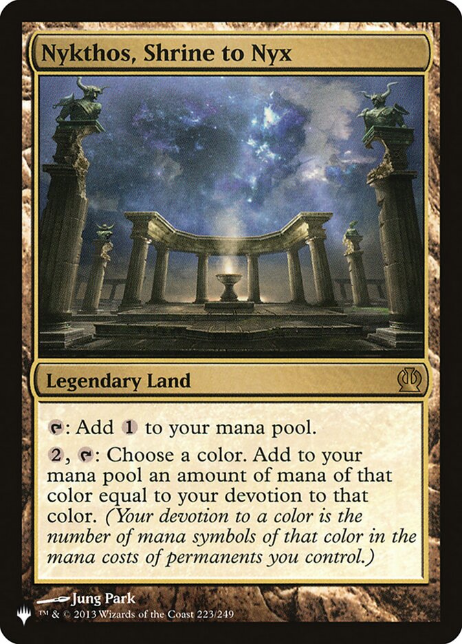 Nykthos, Shrine to Nyx (THS-223) - The List (PLST)