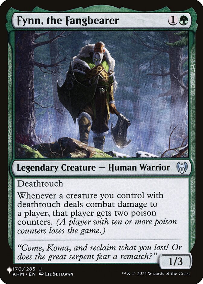 Fynn, the Fangbearer (KHM-170) - The List (PLST)