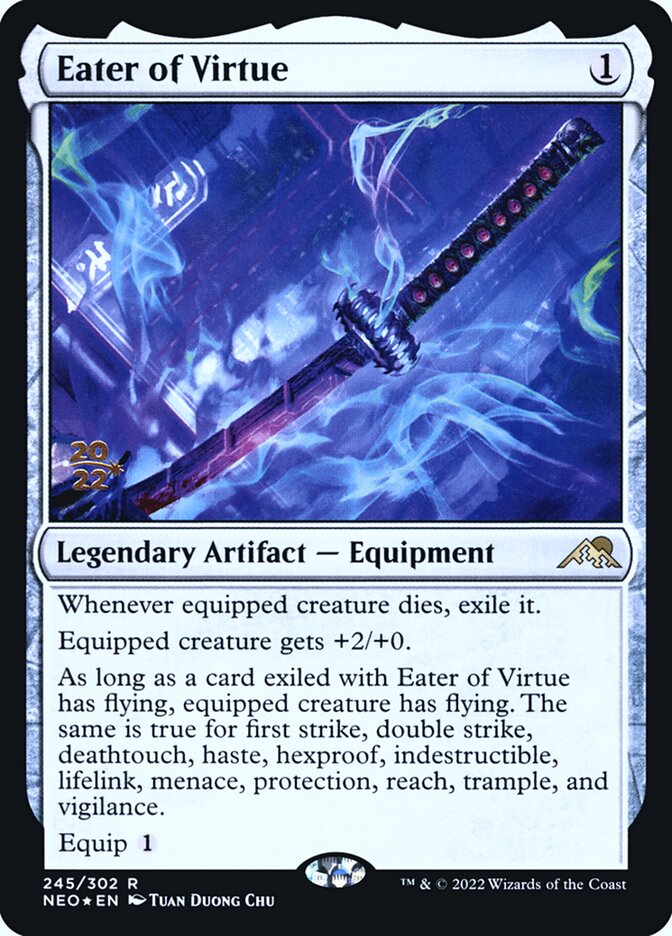 Eater of Virtue (245s) - Kamigawa: Neon Dynasty Promos (PNEO)