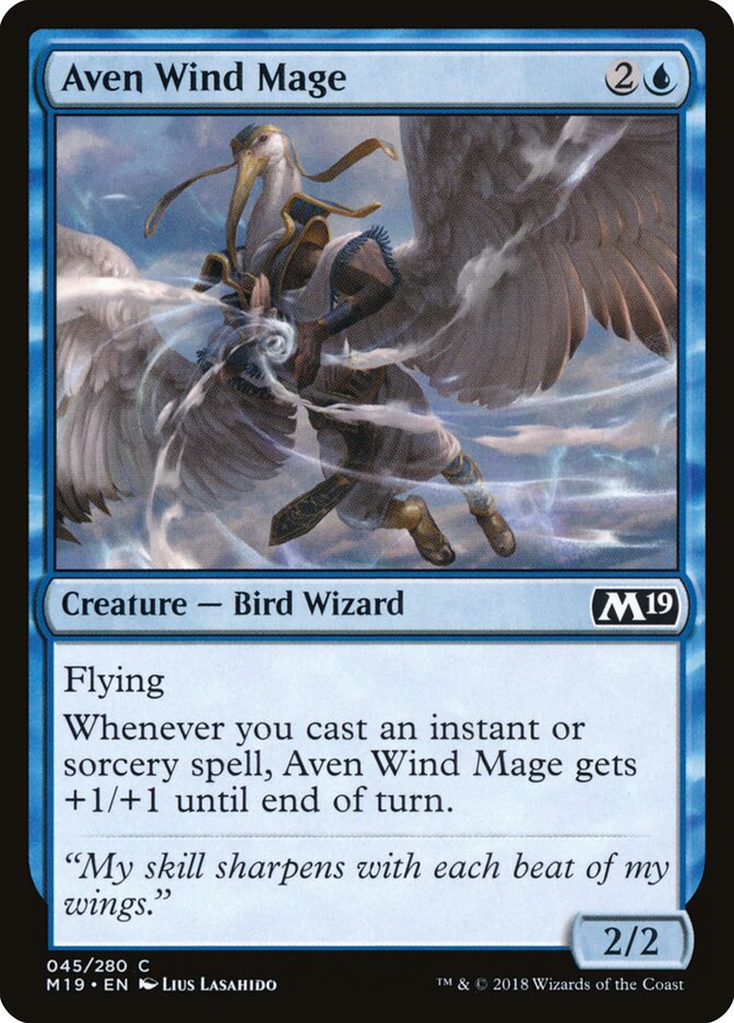 Aven Wind Mage (45) - Core Set 2019 (M19)