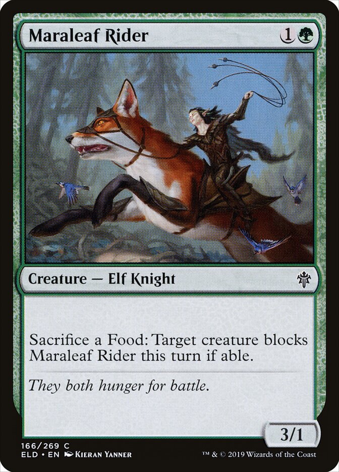 Maraleaf Rider (166) - Throne of Eldraine (ELD)
