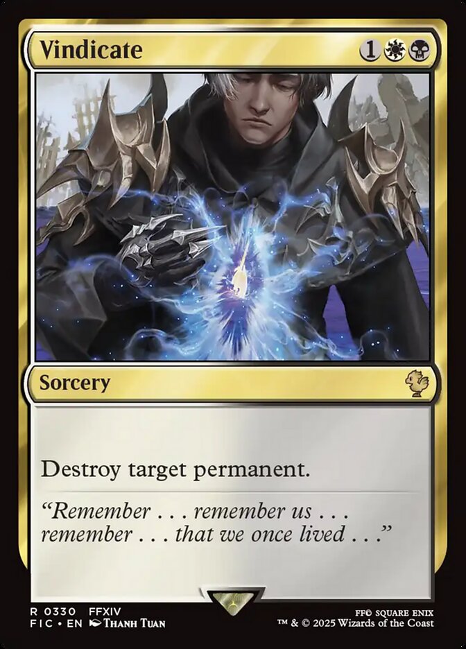 Vindicate (330) - [Surge Foil] Final Fantasy Commander (FIC)