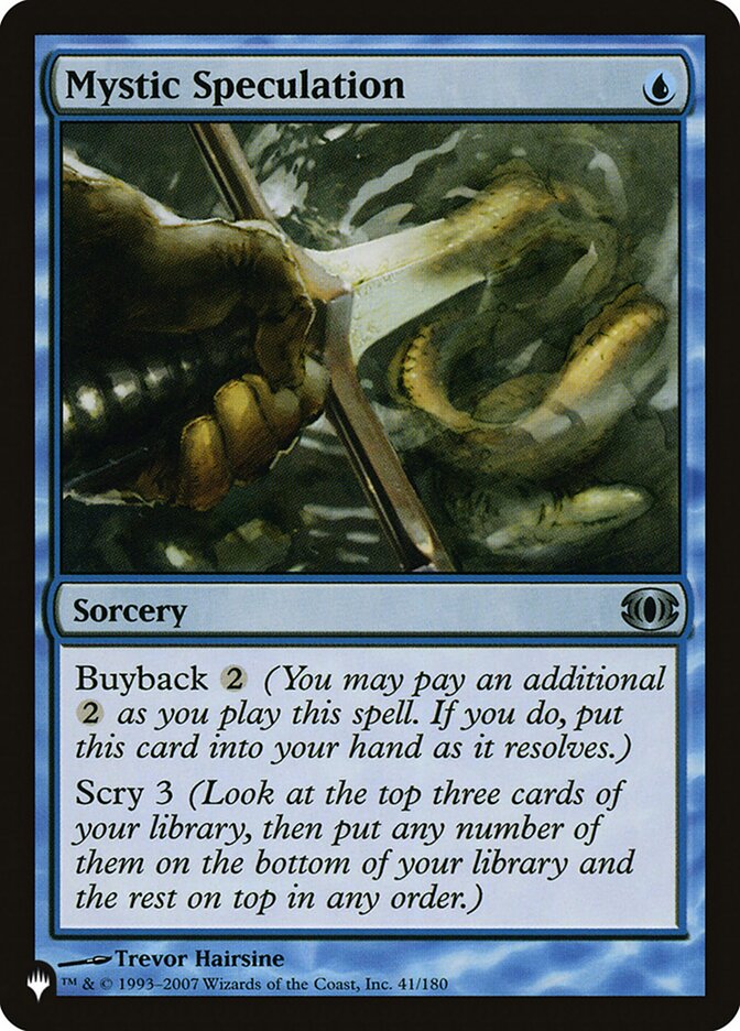 Mystic Speculation (FUT-41) - The List (PLST)