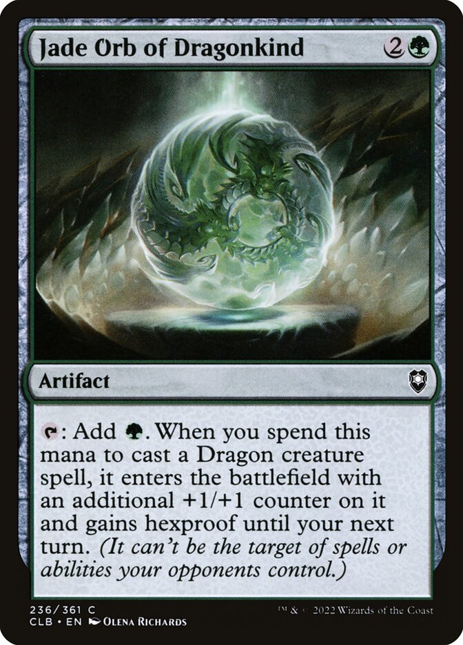 Jade Orb of Dragonkind (236) - Commander Legends: Battle for Baldur's Gate (CLB)