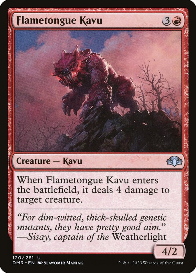 Flametongue Kavu (120) - Dominaria Remastered (DMR)