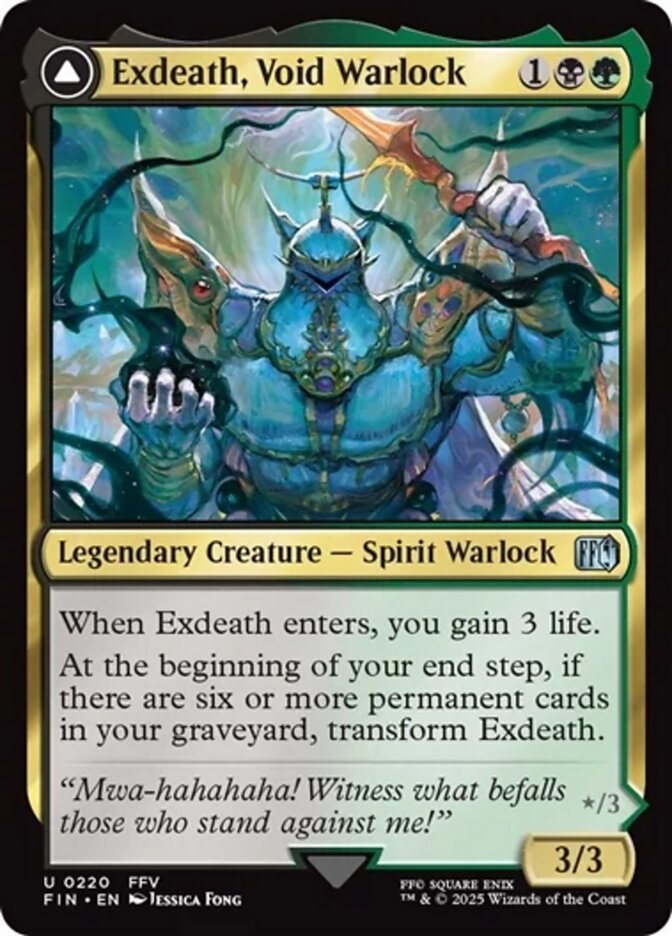 Exdeath, Void Warlock // Neo Exdeath, Dimension's End (220) - Final Fantasy (FIN)