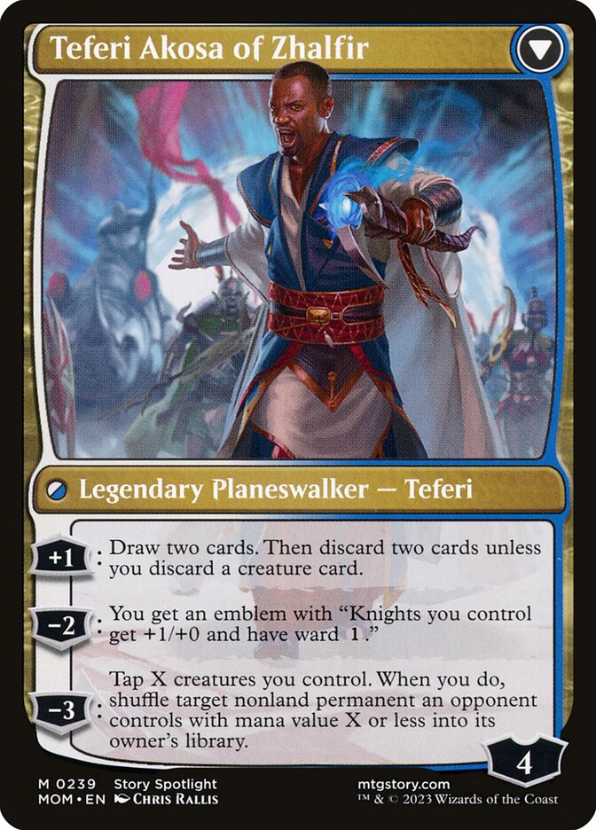 Invasion of New Phyrexia // Teferi Akosa of Zhalfir (239) - March of the Machine (MOM)