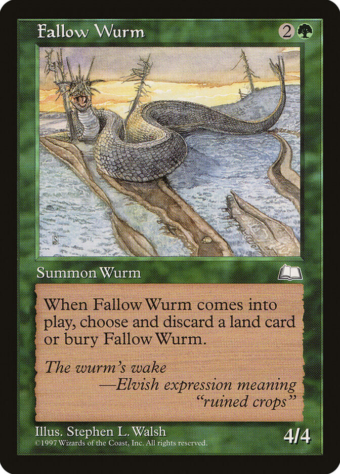 Fallow Wurm (126) - Weatherlight (WTH)