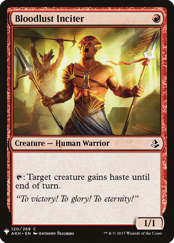 Bloodlust Inciter - The List (PLST)