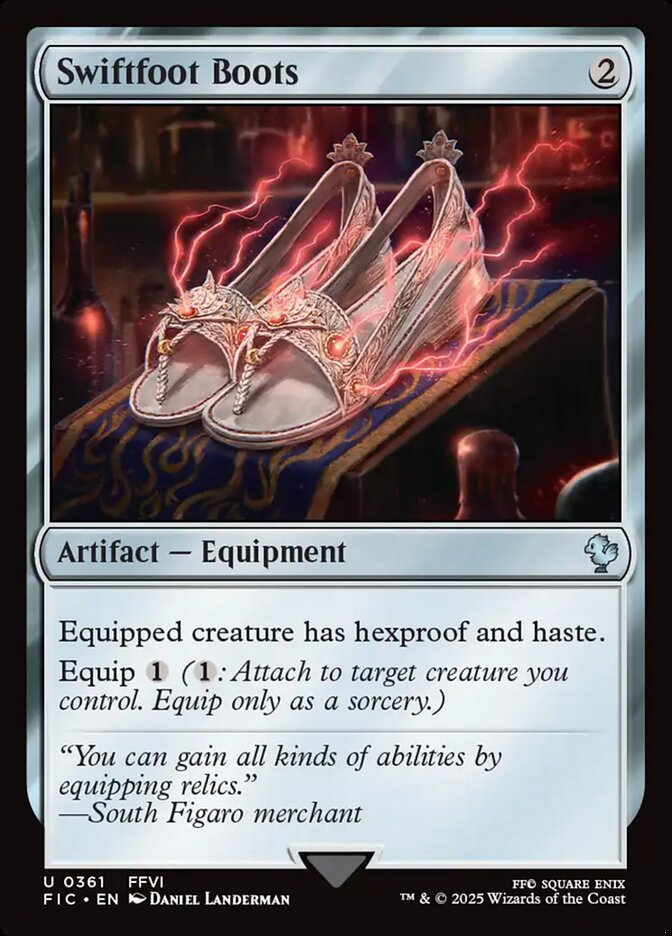 Swiftfoot Boots (361) - [Surge Foil] Final Fantasy Commander (FIC)