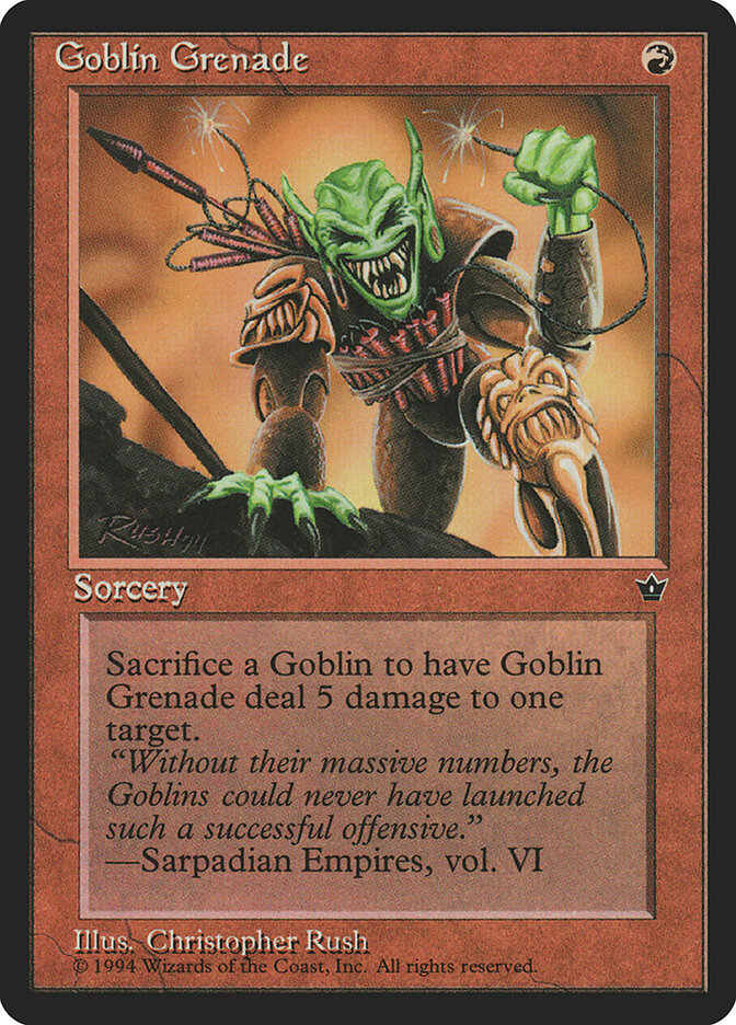 Goblin Grenade (56c) - Fallen Empires (FEM)