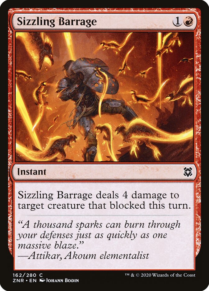 Sizzling Barrage (162) - Zendikar Rising (ZNR)