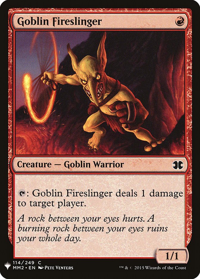 Goblin Fireslinger - The List (PLST)
