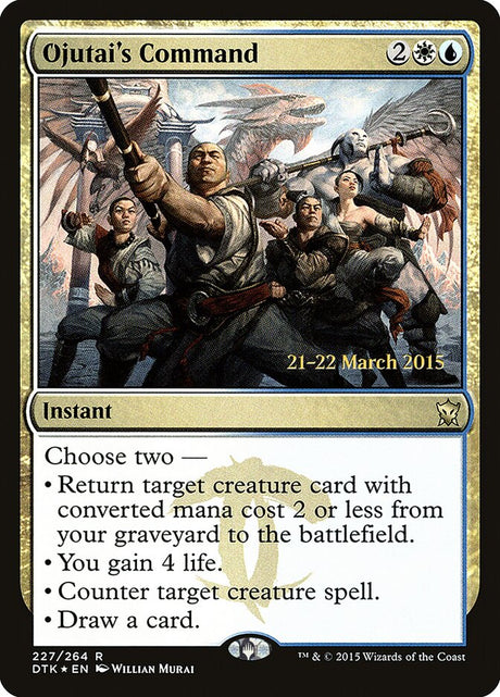 Ojutai's Command (227s) - Dragons of Tarkir Promos (PDTK)