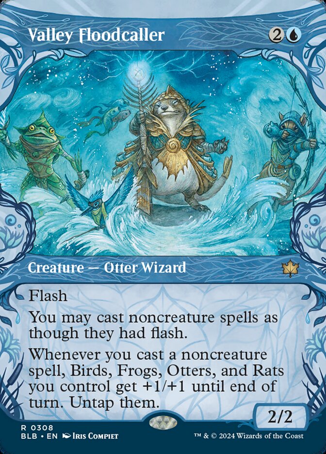 Valley Floodcaller - [Foil, Showcase] Bloomburrow (BLB)