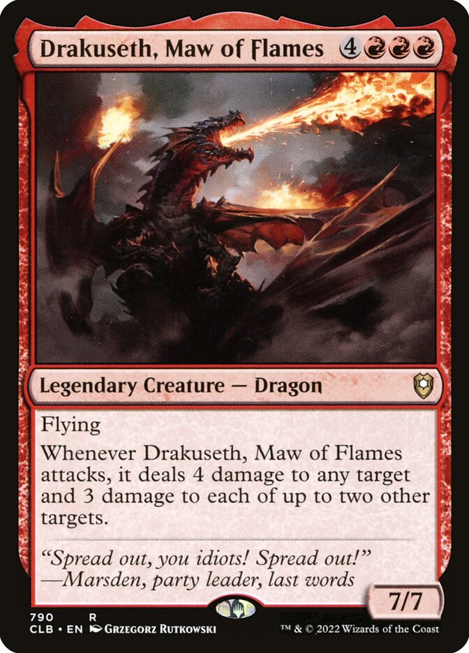 Drakuseth, Maw of Flames (790) - Commander Legends: Battle for Baldur's Gate (CLB)