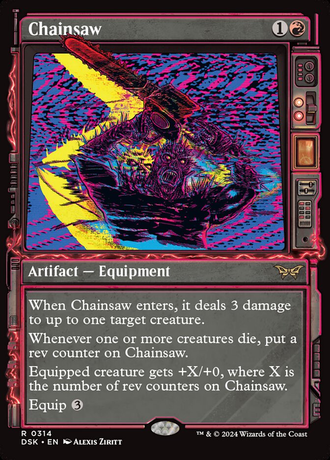 Chainsaw - [Foil, Showcase] Duskmourn: House of Horror (DSK)