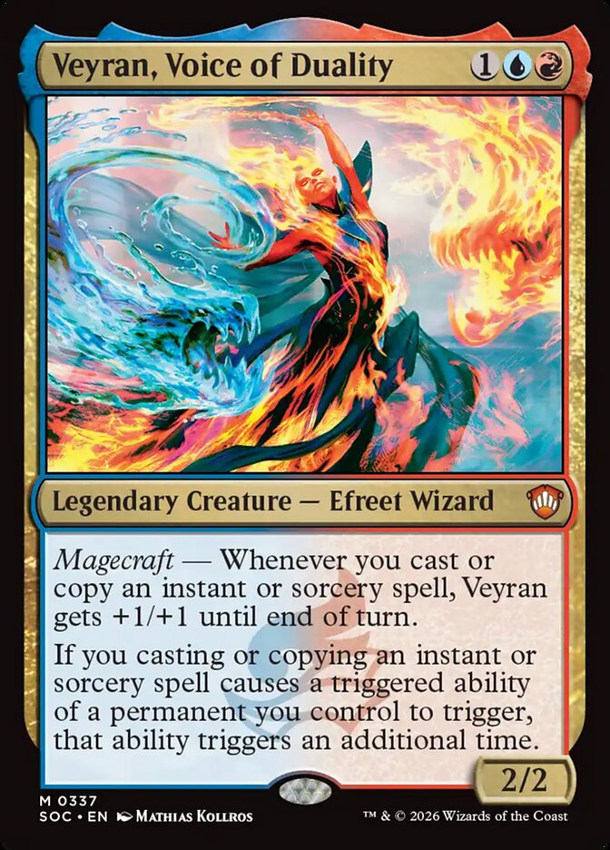 Veyran, Voice of Duality (337) - Secrets of Strixhaven Commander (SOC)