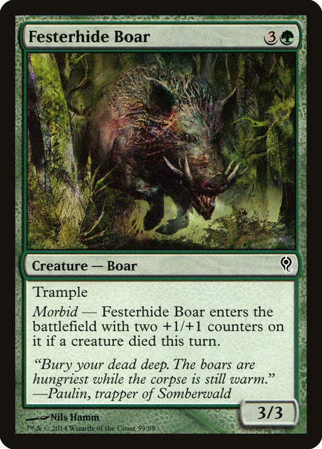 Festerhide Boar (59) - Duel Decks: Jace vs. Vraska (DDM)