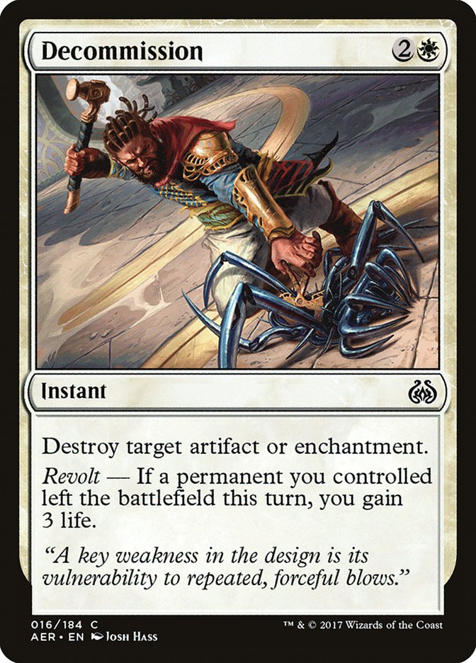 Decommission (16) - Aether Revolt (AER)