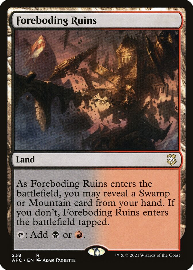 Foreboding Ruins (238) - Forgotten Realms Commander (AFC)