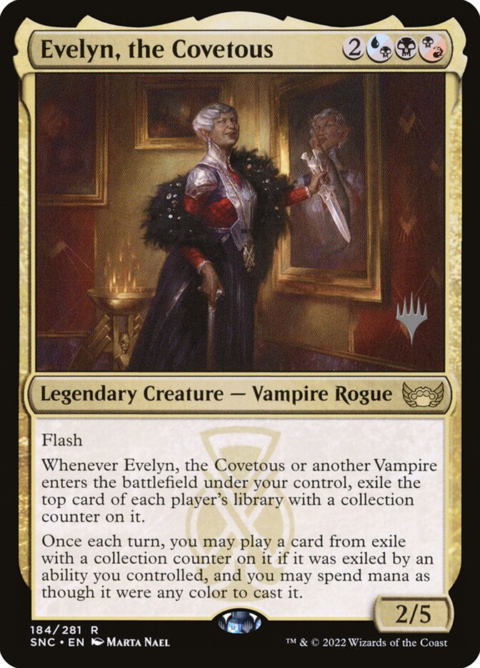 Evelyn, the Covetous (184p) - Streets of New Capenna Promos (PSNC)